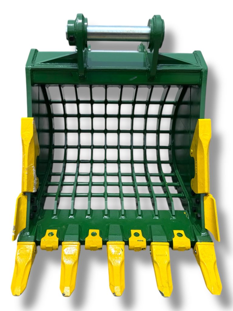 42″ Severe Duty Skeleton Bucket with Teeth for 16 – 25 Tons Excavators. 80mm Pins