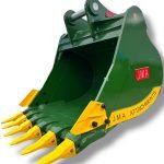 60″ Heavy Duty Digging Bucket for 29 – 48 Tons Excavators. 100mm Pins