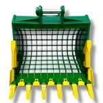 48″ Severe Duty Skeleton Bucket with Teeth for 10 – 15 Tons Excavators. 65mm Pins