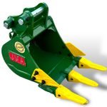 12″ Trenching Bucket for 1 – 2 Tons Mini Excavators. 30mm Pins