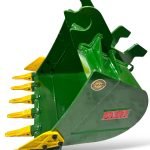 30″ Digging Bucket John Deere Wedge Lock Coupler Style for 4 – 8.5 Tons Mini Excavators