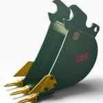 Kubota U45 / KX040 12″ Mini Excavator Trenching Bucket