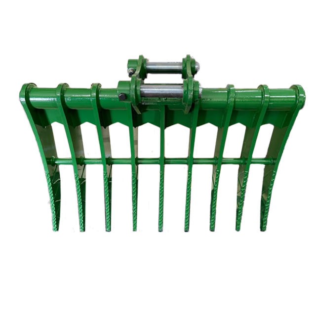 40″ Brush Rake for 4 – 5 tons Mini Excavators. 40mm Pins