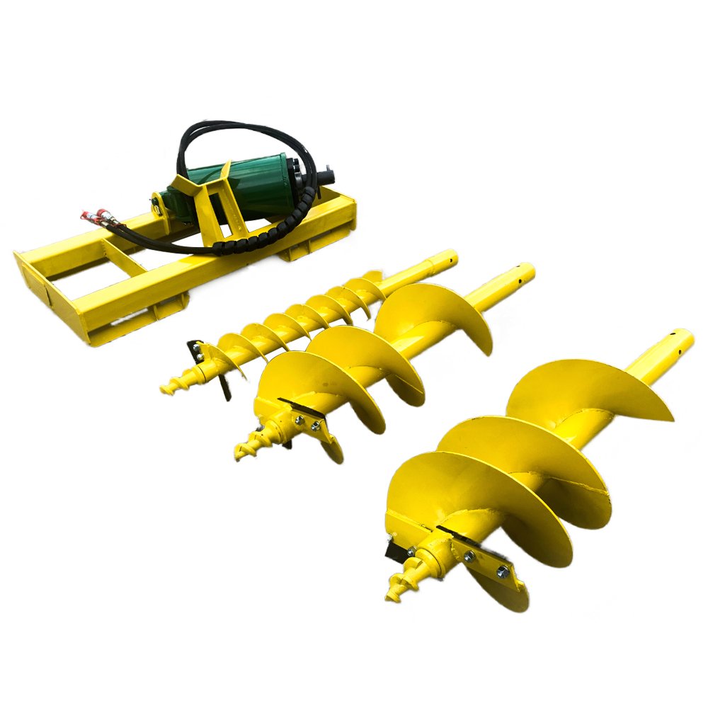 Auger Drive Bundle Includes 6″, 12″, 14″ Sand Bits for Skid Steers