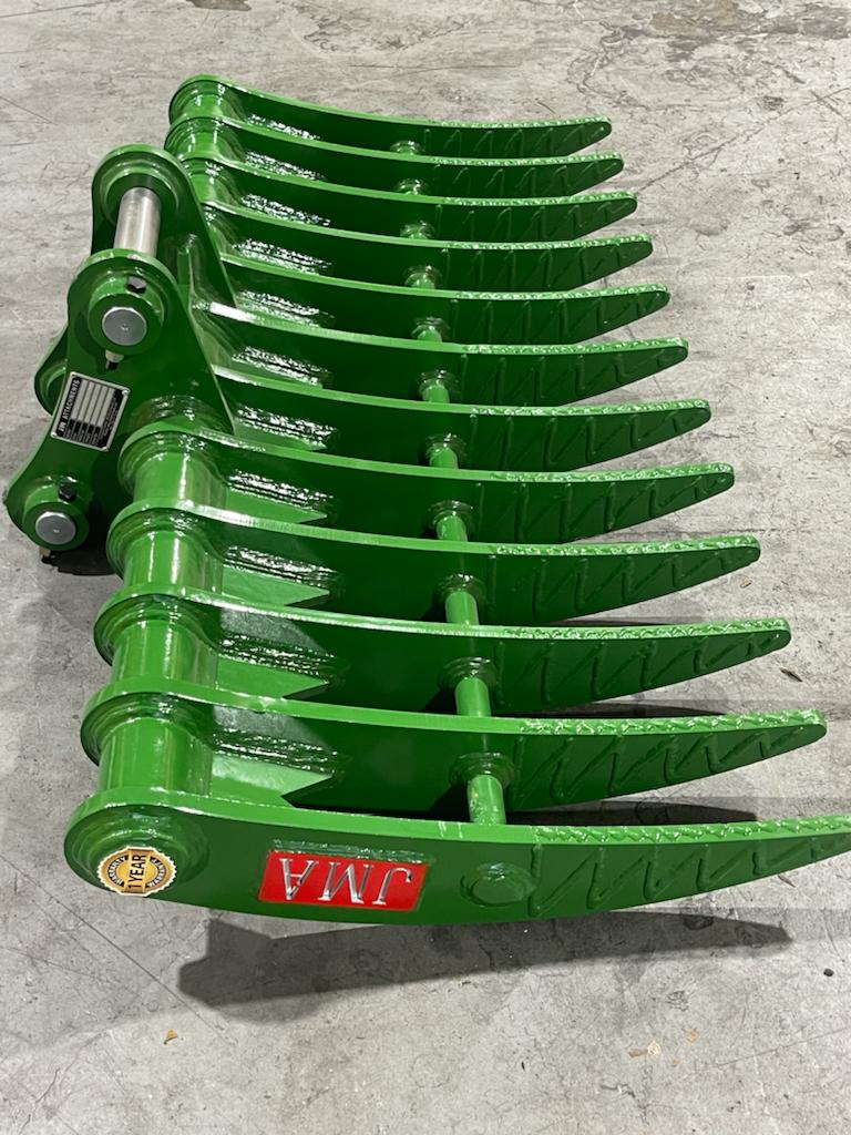 60″ Brush Rake for 8 – 13 Tons Excavators. 50mm Pins