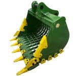 48″ Severe Duty Skeleton Bucket with Teeth for 15 – 19 Tons Excavators. 70mm Pins