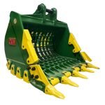 48″ Severe Duty Skeleton Bucket with Teeth for 11 – 15 Tons Excavators. 65mm Pins