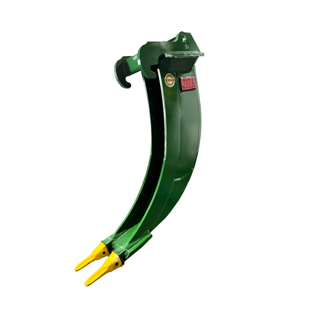 6″ Banana Bucket with Teeth – Bobcat Style For 3 – 9 Tons Mini Excavators