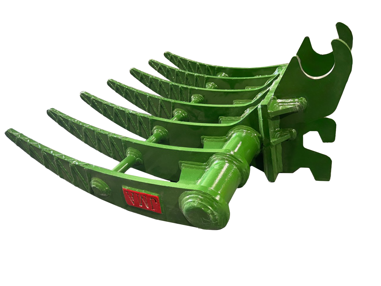 35″ Brush Rake John Deere Wedge Lock Coupler Style for 2.6 – 3.7 Tons