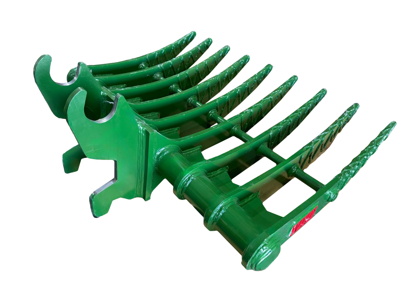 40″ Brush Rake John Deere Wedge Lock Coupler Style for 2.6 – 3.7 Tons