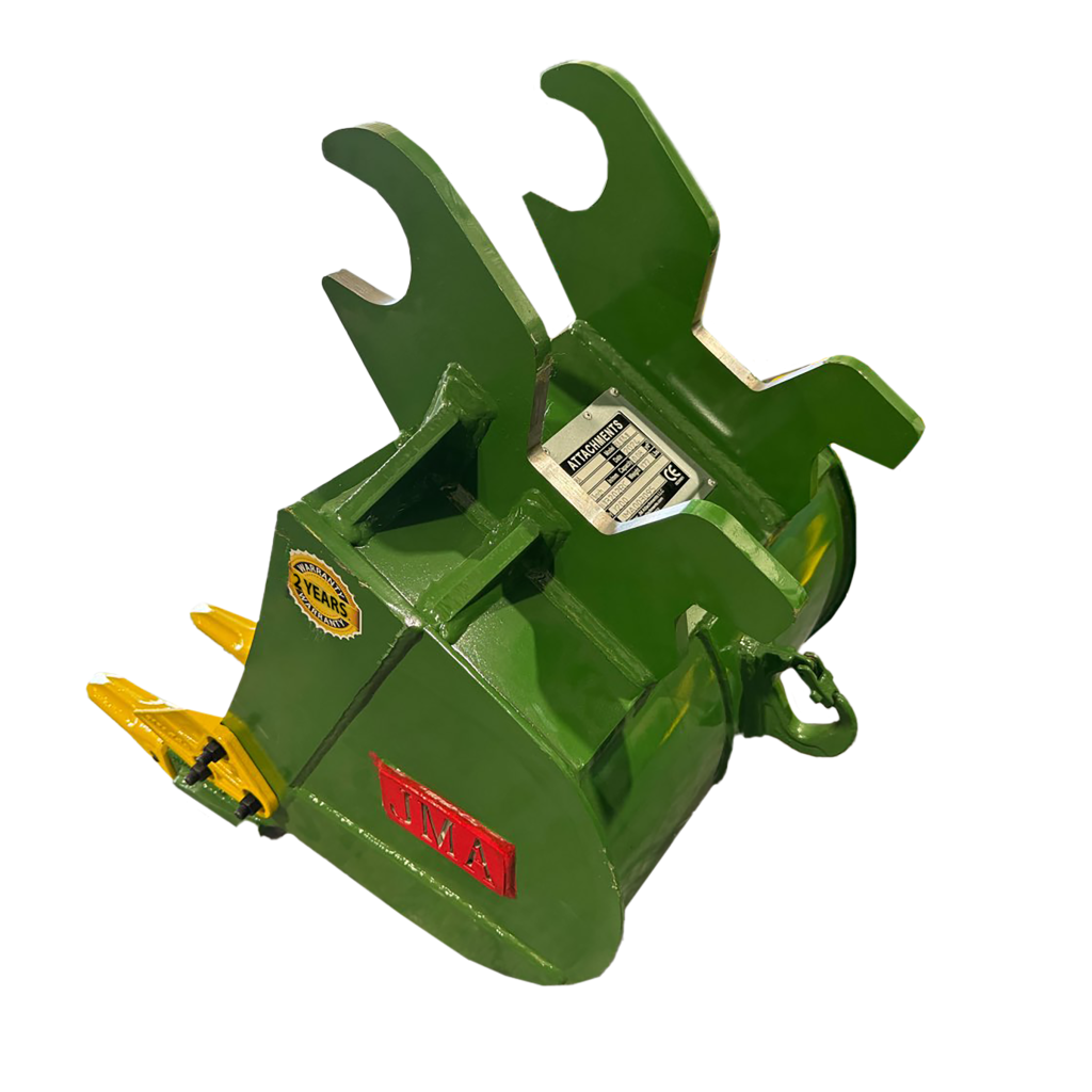 18″ Digging Bucket John Deere Wedge Lock Coupler Style for 2.6 – 3.7 Tons