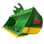 36″ Ditching Bucket John Deere Wedge Lock Coupler Style for 2.6 – 3.7 Tons