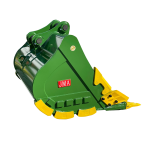 66″ Severe Duty Bucket for 16 – 25 Tons Excavators. 80mm Pins