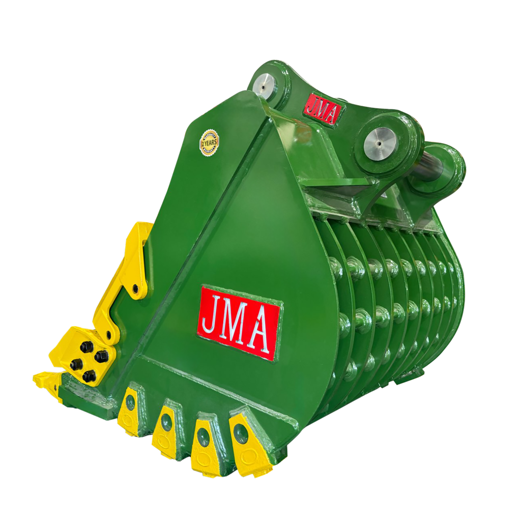 42″ Severe Duty Skeleton Bucket with Teeth for 16 – 25 Tons Excavators. 80mm Pins