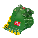 42″ Severe Duty Skeleton Bucket with Teeth for 16 – 25 Tons Excavators. 80mm Pins