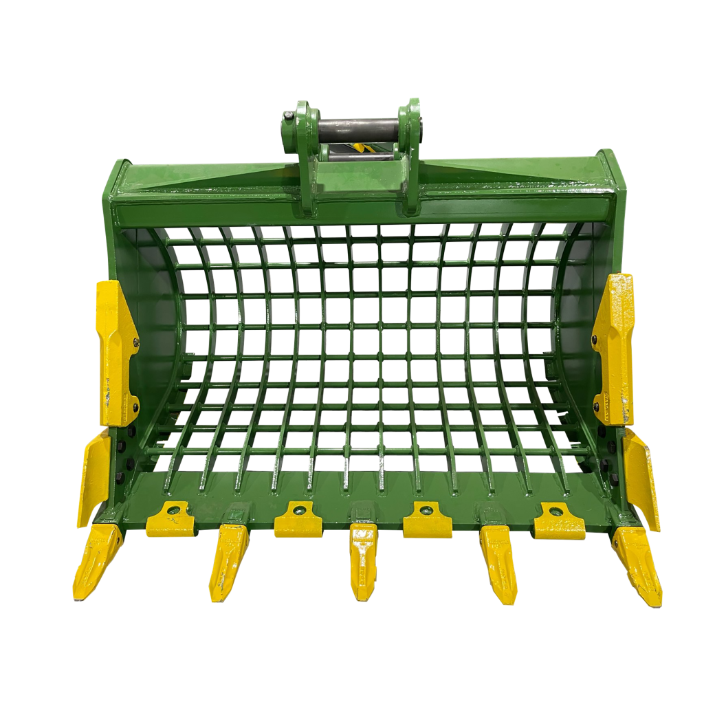 60″ Severe Duty Skeleton Bucket with Teeth for 11 – 15 Tons Excavators. 65mm Pins