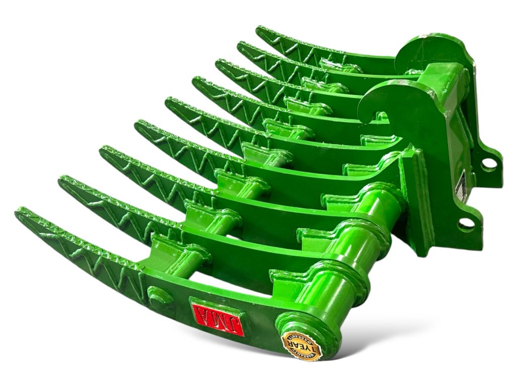 35″ Brush Rake for 3 – 9 Tons Excavators. X-Change Coupler Style