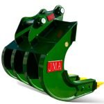 40″ Bucket Rake for 10 – 15 Tons Excavators. 65mm Pins