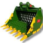 66″ Severe Duty Skeleton Bucket with Teeth for 23 – 36 Tons Excavators. 90mm Pins