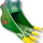 30″ V-Bottom Severe Digging Bucket for 16 – 25 Tons Excavators. 80mm Pins