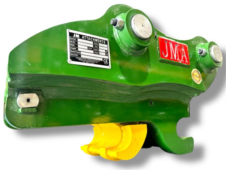 Variable Dual Lock Hydraulic Quick Coupler for 29 – 48 Tons Excavators. 100mm Pins