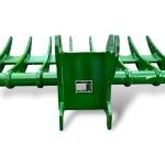 48″ Brush Rake John Deere Wedge Lock Coupler Style for  5 – 6.5 Tons Mini Excavators