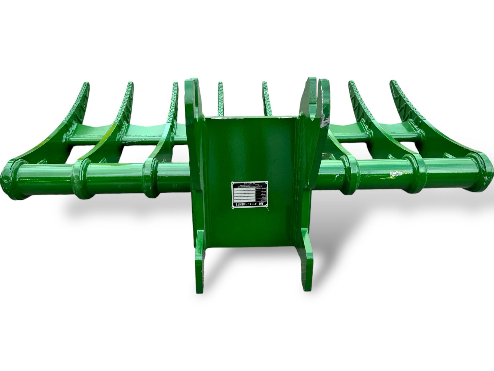 48″ Brush Rake John Deere Wedge Lock Coupler Style for  5 – 6.5 Tons Mini Excavators