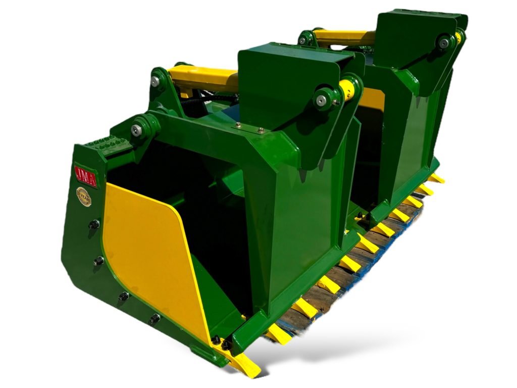 72” Heavy Duty Grapple Bucket With Teeth For Skid Steers