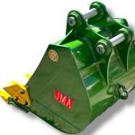 24″ Digging Bucket for 4 – 6.5 Tons Mini Excavators. 45mm Pins