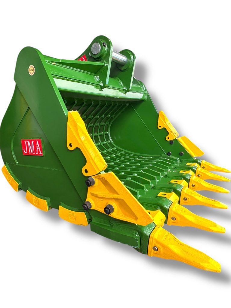72″ Severe Duty Skeleton Bucket with Teeth for 33 – 55 Tons Excavators. 100mm | 90 mm Pins