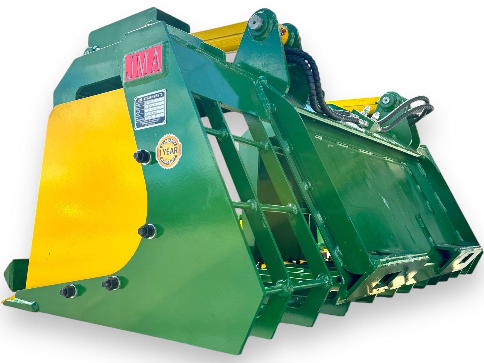 72″ Heavy Duty Grapple Skeleton Bucket with Teeth for Skid Steers