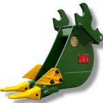 6″ Trenching Bucket Kubota Wedge Lock Coupler Style for 2.8 – 4.7 Tons Mini Excavators