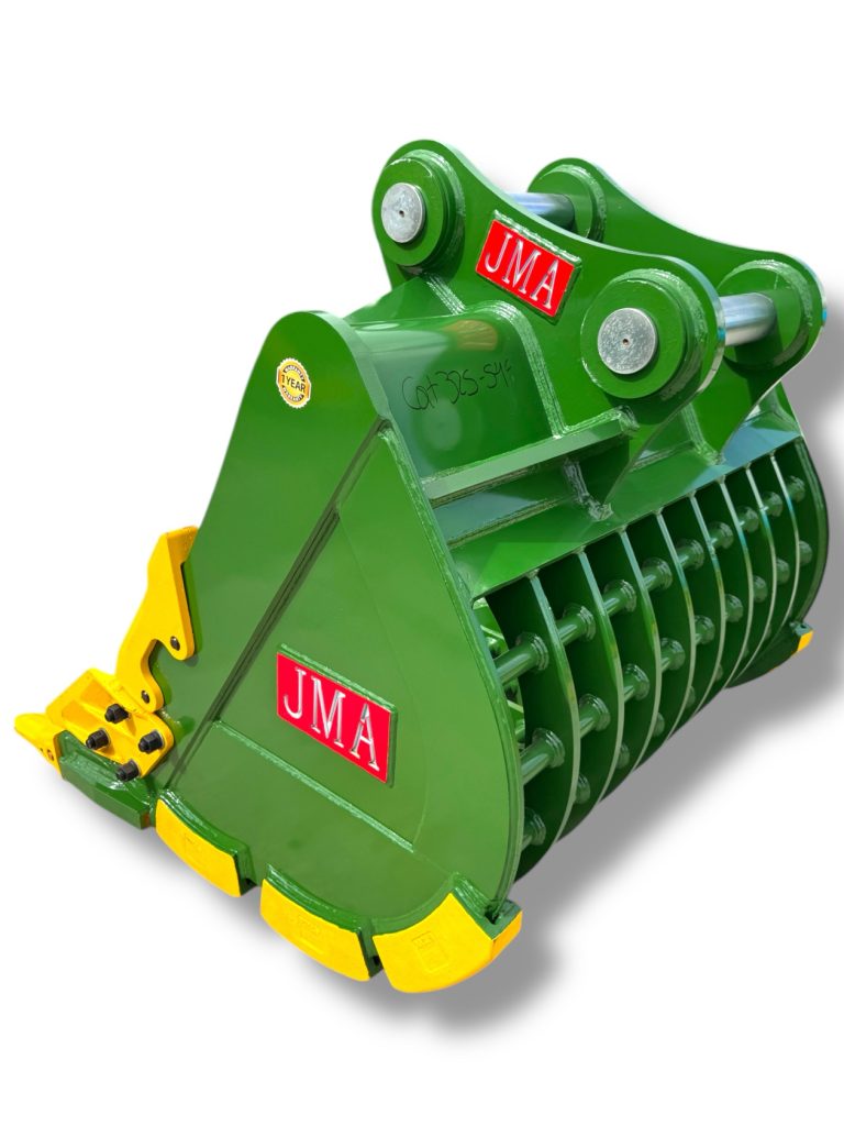 54″ Severe Duty Skeleton Bucket with Teeth for 23 – 36 Tons Excavators. 90mm Pins