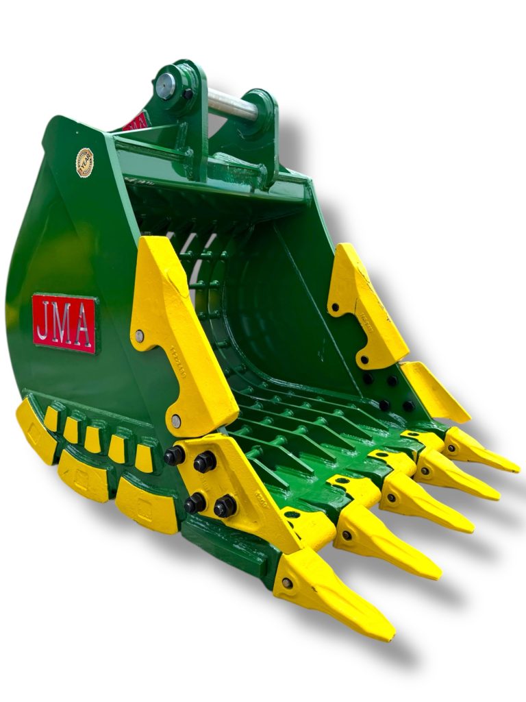 36″ Severe Duty Skeleton Bucket with Teeth for 10 – 15 Tons Excavators. 65mm Pins