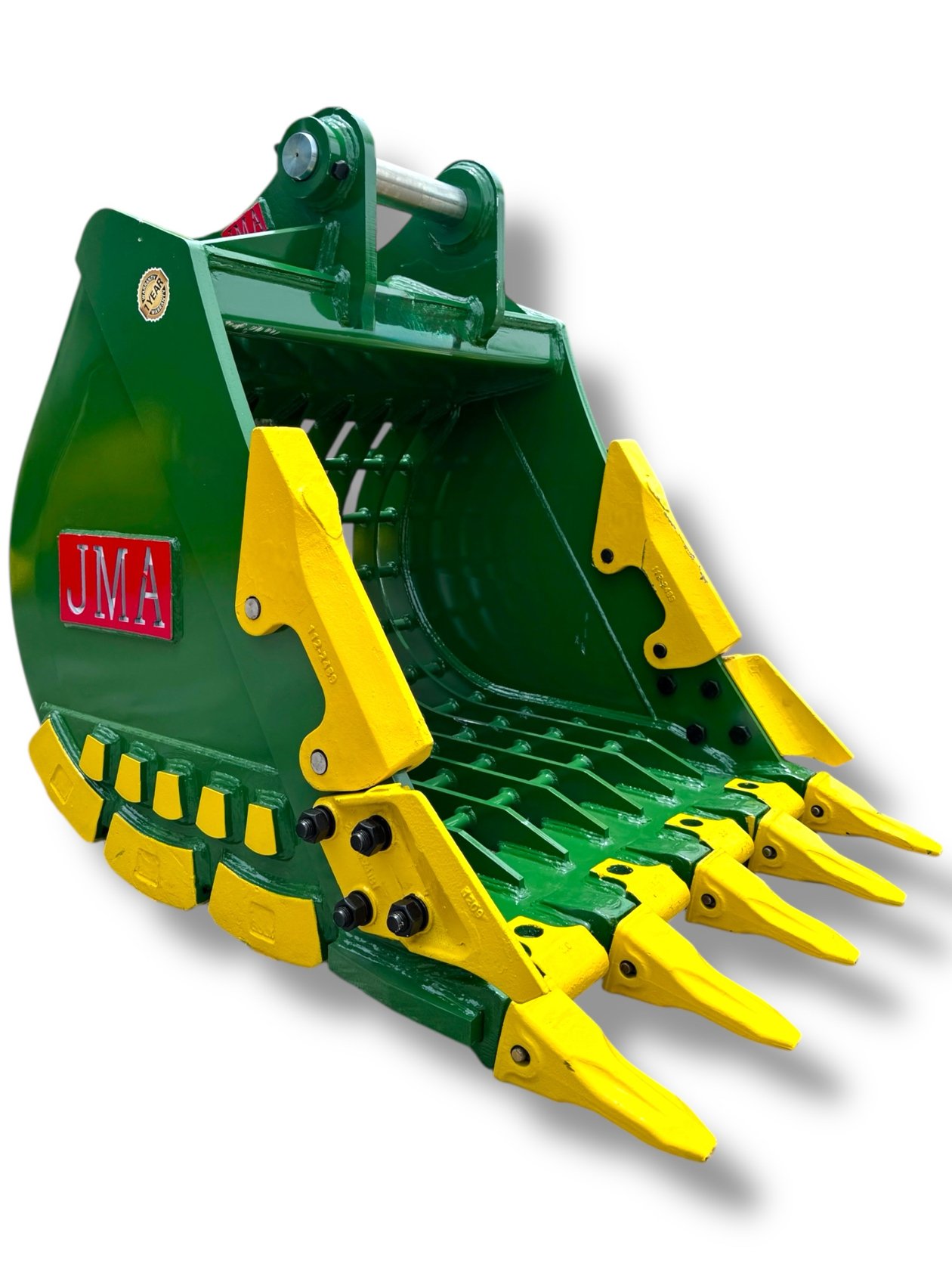 36″ Severe Duty Skeleton Bucket with Teeth for 10 – 15 Tons Excavators. 65mm Pins