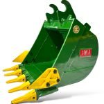 24″ Digging Bucket John Deere Wedge Lock Coupler Style for 4 – 8.5 Tons Mini Excavators