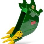 8″ Trenching Bucket John Deere Wedge Lock Coupler Style for 4 – 8.5 Tons Mini Excavators