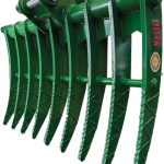 40″ Brush Rake for 4 – 5 tons Mini Excavators. 40mm Pins