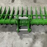 60″ Brush Rake for 8 – 13 Tons Excavators. 50mm Pins