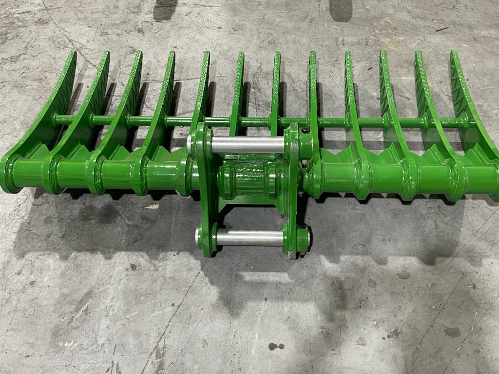 60″ Brush Rake for 8 – 13 Tons Excavators. 50mm Pins