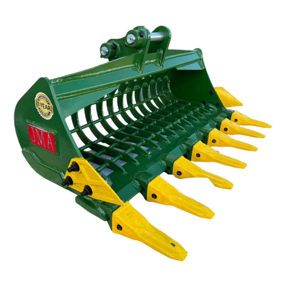 36″ Skeleton Bucket with Teeth for 1 – 2 Tons Mini Excavators. 30mm Pins