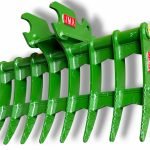 Kubota KX057 48″ Mini Excavator Brush & Root Rake