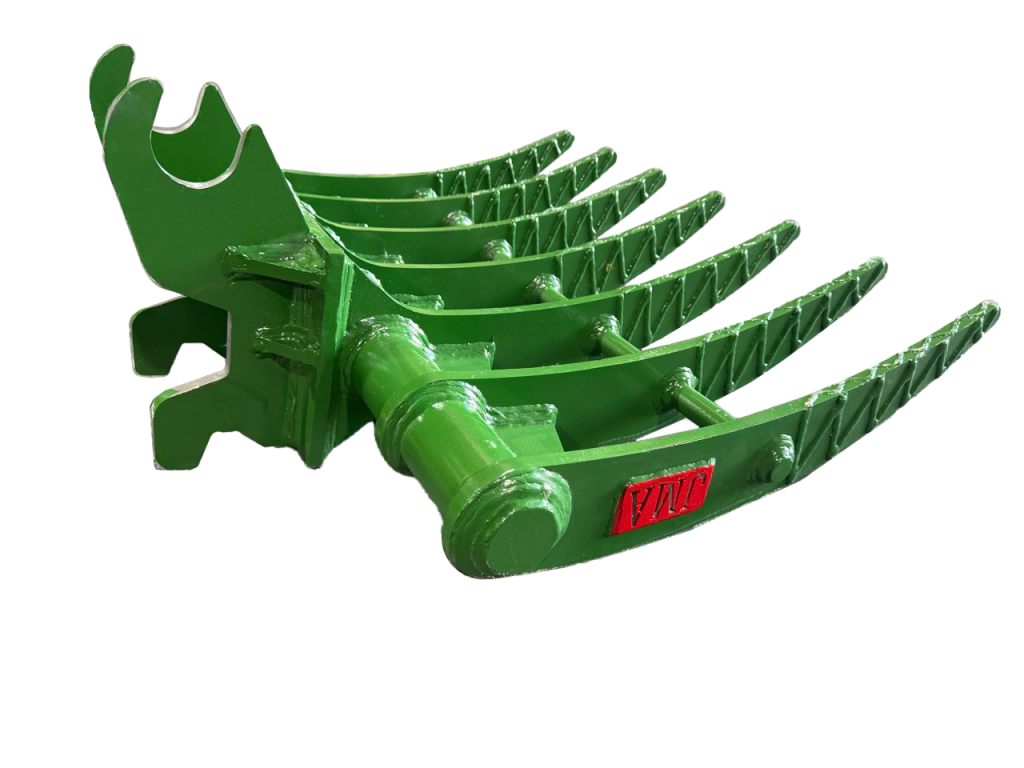 35″ Brush Rake John Deere Wedge Lock Coupler Style for 2.6 – 3.7 Tons