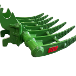 35″ Brush Rake John Deere Wedge Lock Coupler Style for 2.6 – 3.7 Tons