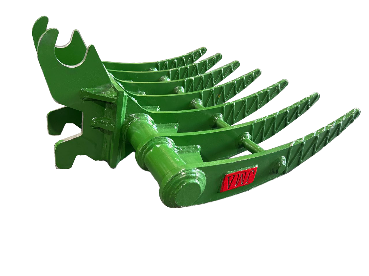 35″ Brush Rake John Deere Wedge Lock Coupler Style for 2.6 – 3.7 Tons