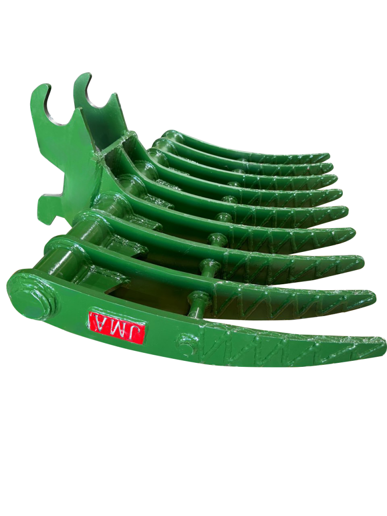 40″ Brush Rake John Deere Wedge Lock Coupler Style for 2.6 – 3.7 Tons