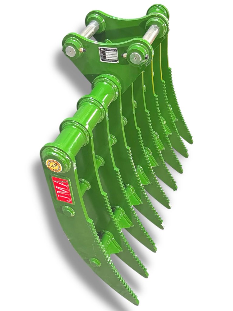 54″ Root Rake for 7 – 10 Tons Excavators. 50mm Pins