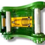 Variable Dual Lock Hydraulic Quick Coupler for 29 – 48 Tons Excavators. 100mm Pins