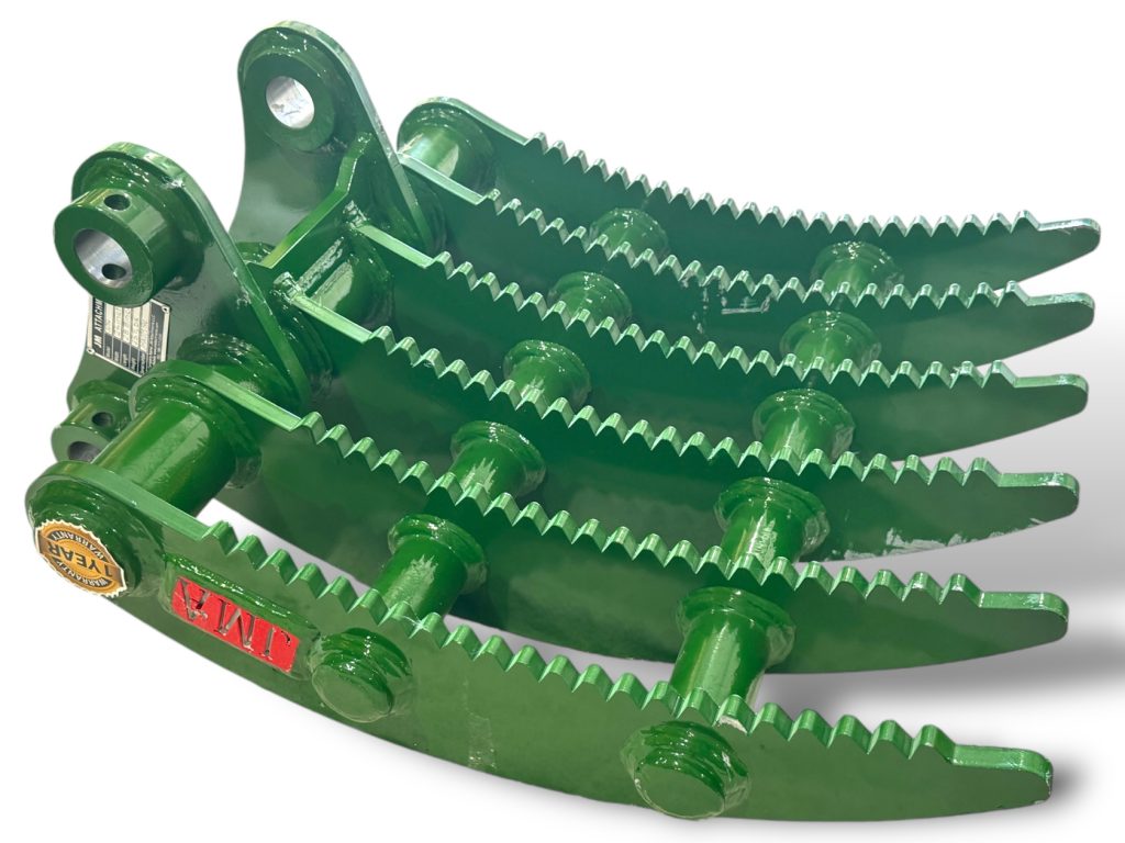 24″ Root Rake for 4.5 – 6.5 Tons Mini Excavators. 45mm Pins