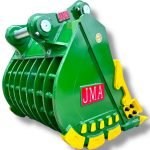 36″ Severe Duty Skeleton Bucket with Teeth for 18 – 25 Tons Excavators. 80mm Pins